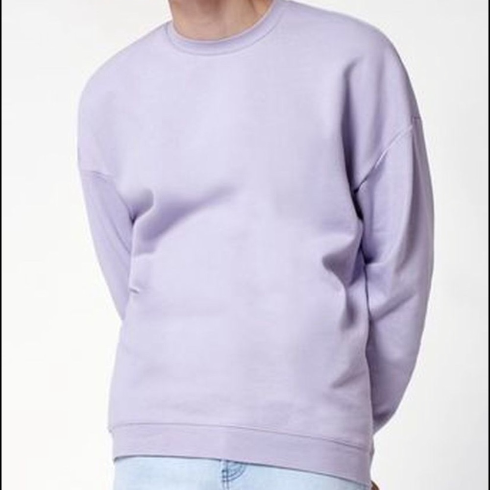 PACSUN Mens Lavender Boxy Fit Sweatshirt
